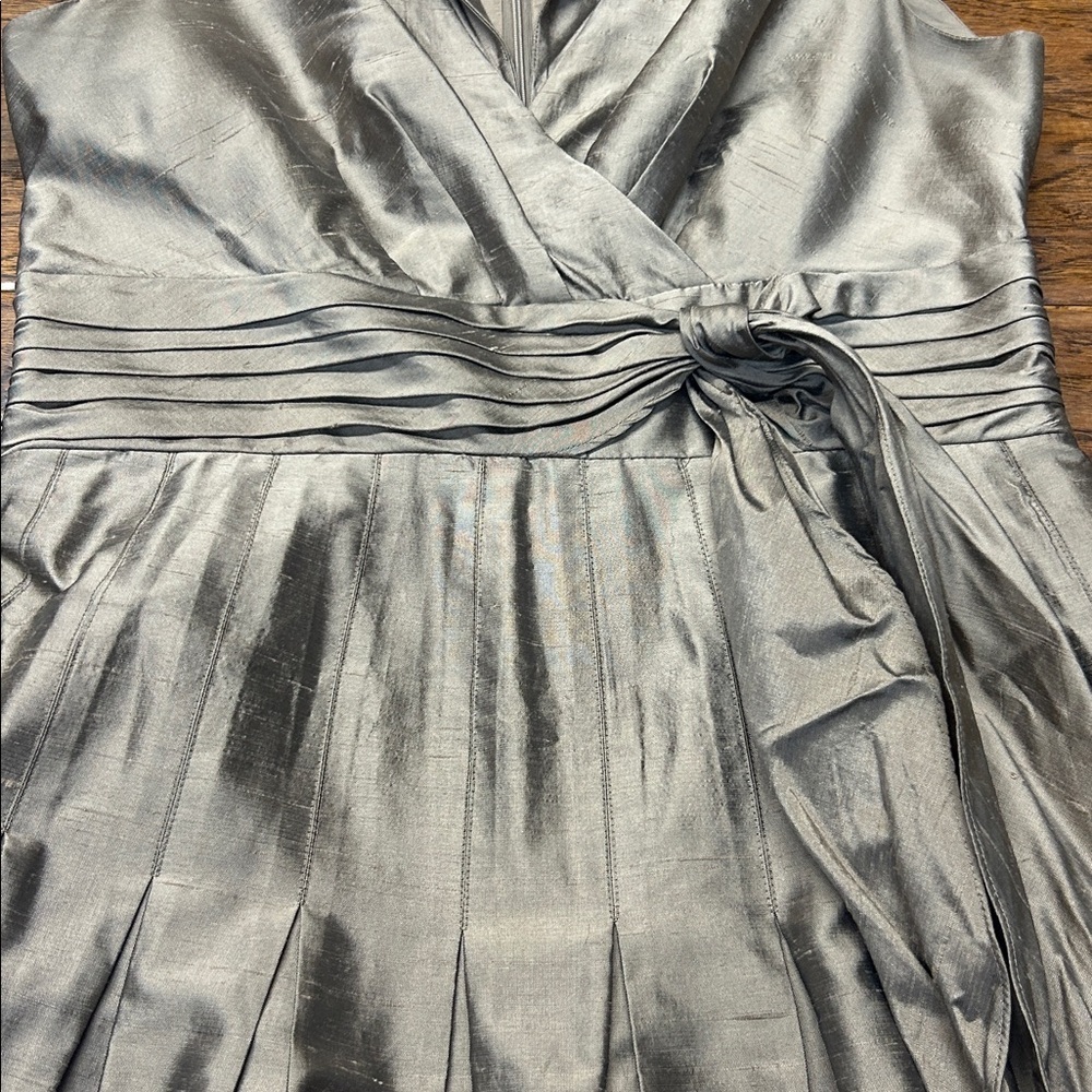 Adrianna Papell silk taffeta midi dress - Picture 6 of 11